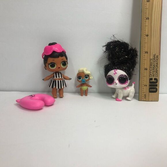 l.o.l. surprise doll pet lil sister pink mask neck pillow as is - Picture 2 of 9